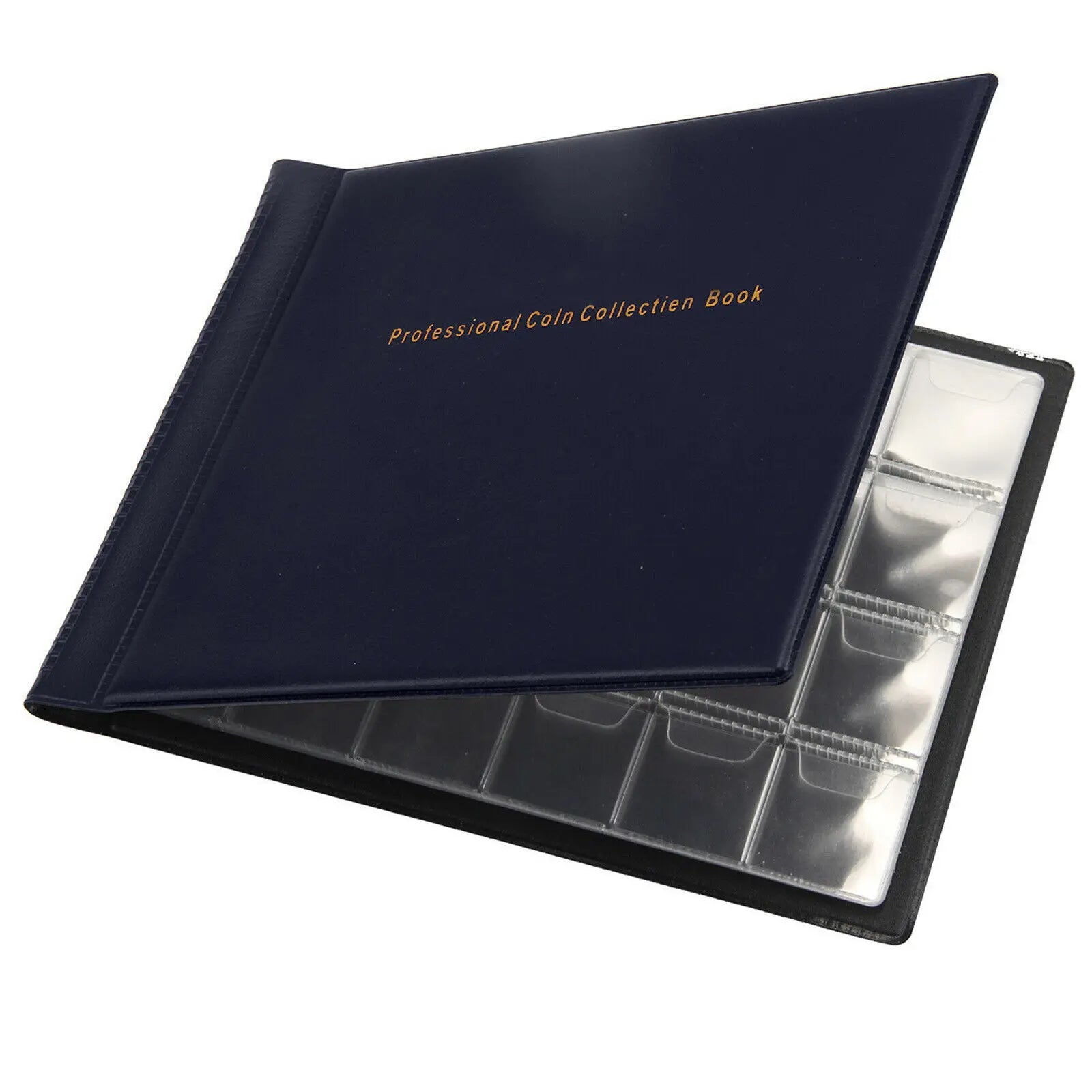 240-Coin Pocket Album Book for Coins, Medals & Tokens Collectors