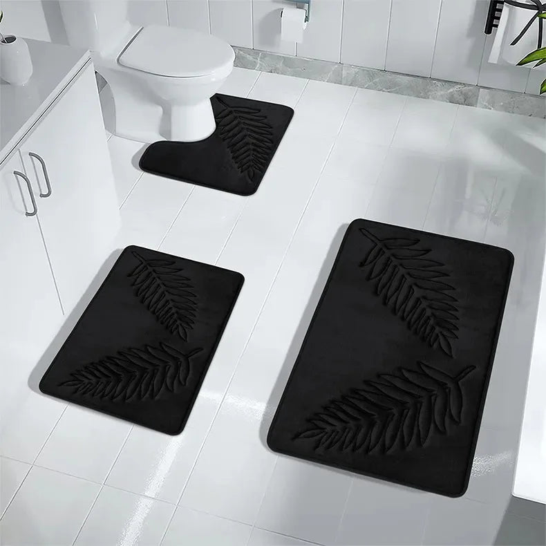 3 Piece Memory Foam Bathroom Mat Set – Ultra Soft & Non-Slip