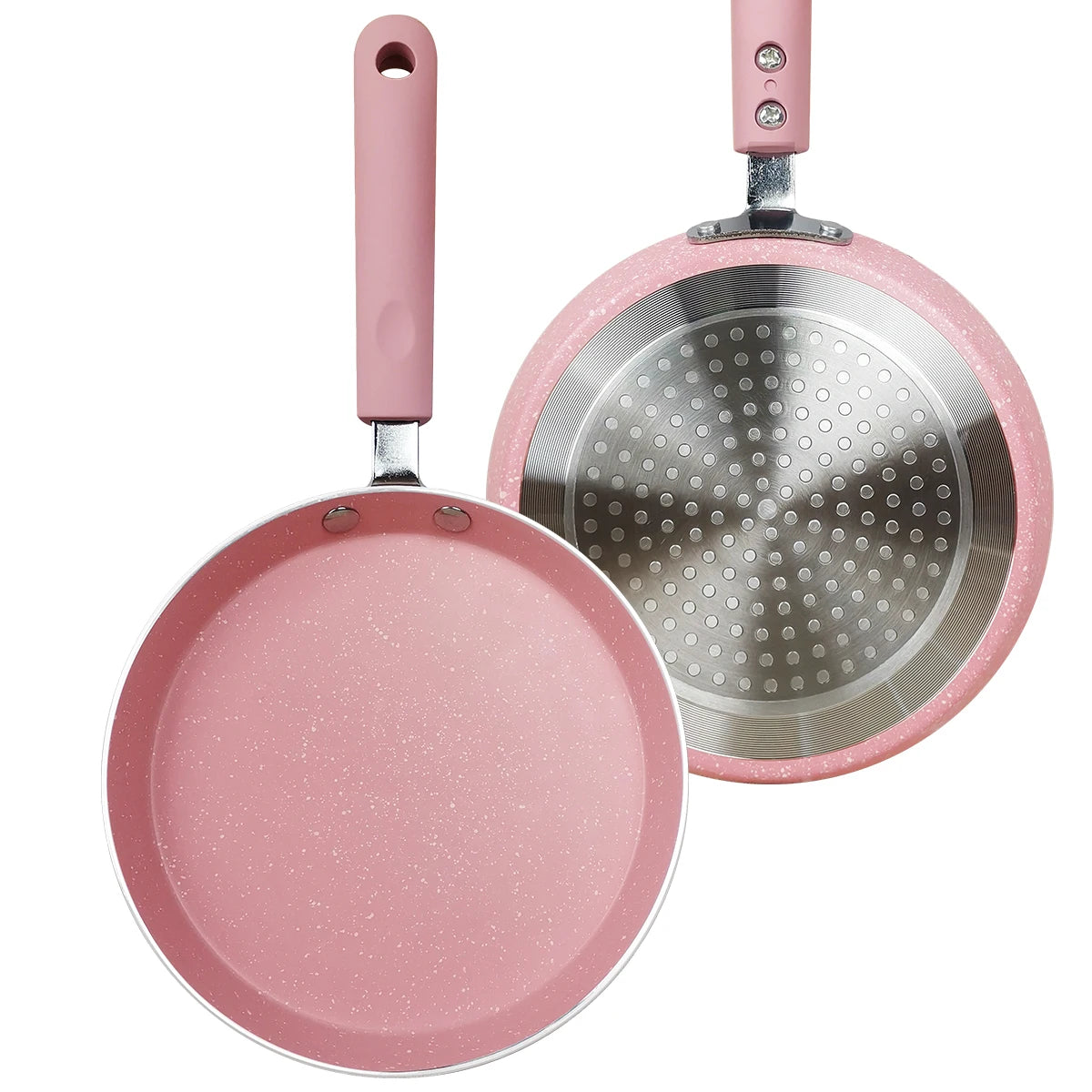 Eco-Friendly Non-Stick Pink Omelet Pan – S/M/L Kitchen Frying Pan
