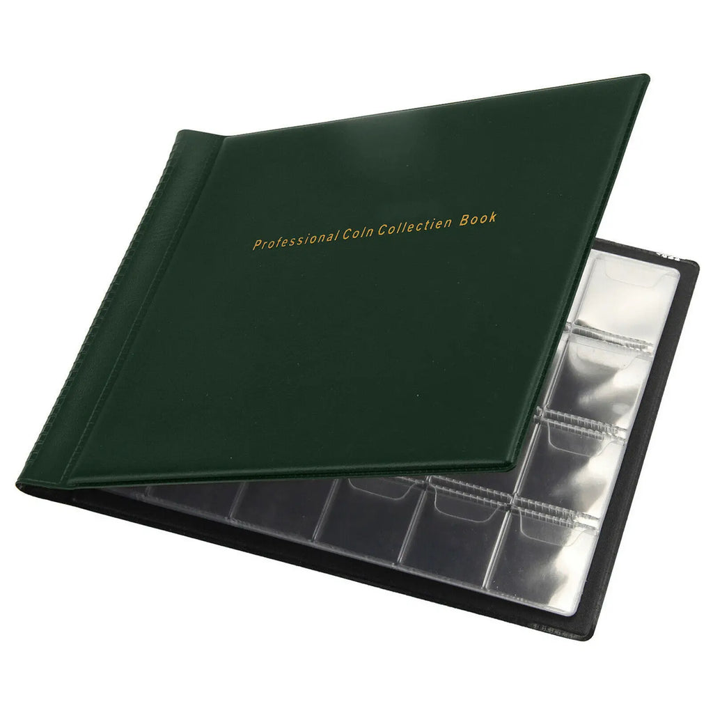240-Coin Pocket Album Book for Coins, Medals & Tokens Collectors