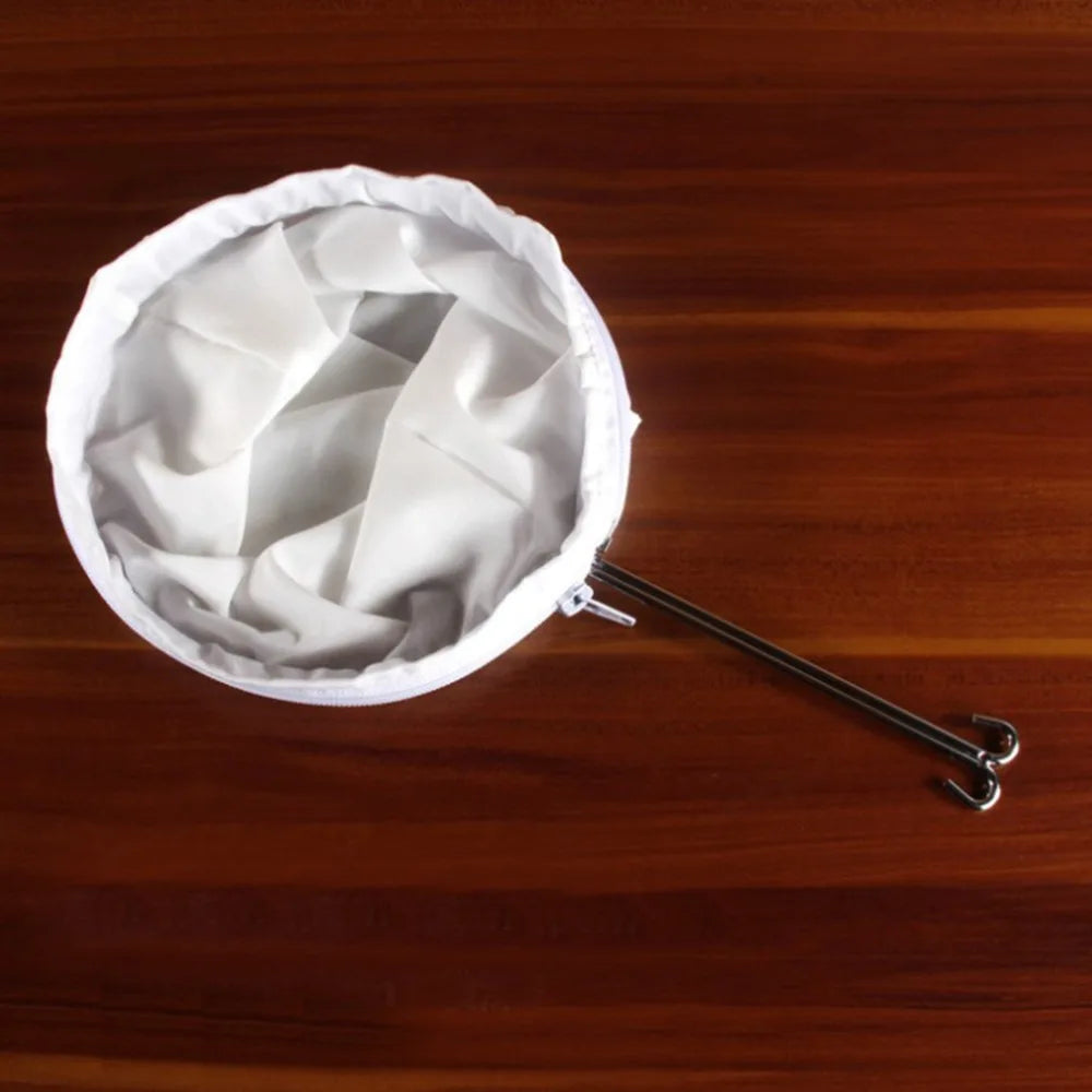 Reusable Mesh Filter Bag with Stainless Steel Handle – Multi-Purpose Kitchen Strainer
