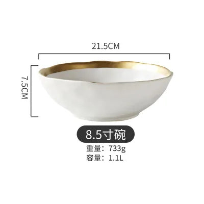 Oval & Round Ceramic Plate – Glossy Glaze Solid Color Dinnerware Set