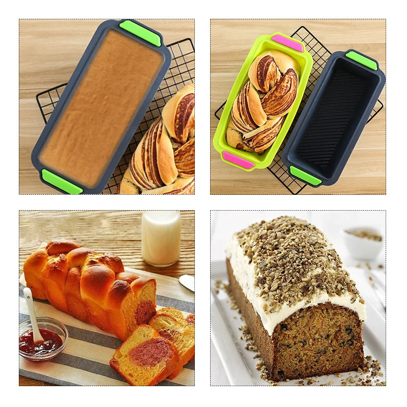 11 Inch Rectangular Silicone Cake Mold – DIY Baking Tool