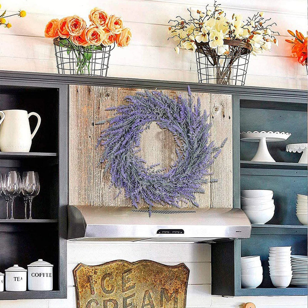 Large Lavender Wreath 45cm Front Door & Wall Hanging Decor