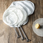 Reusable Mesh Filter Bag with Stainless Steel Handle – Multi-Purpose Kitchen Strainer