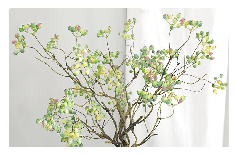 72cm Artificial American Cranberry Berry Foam Branch