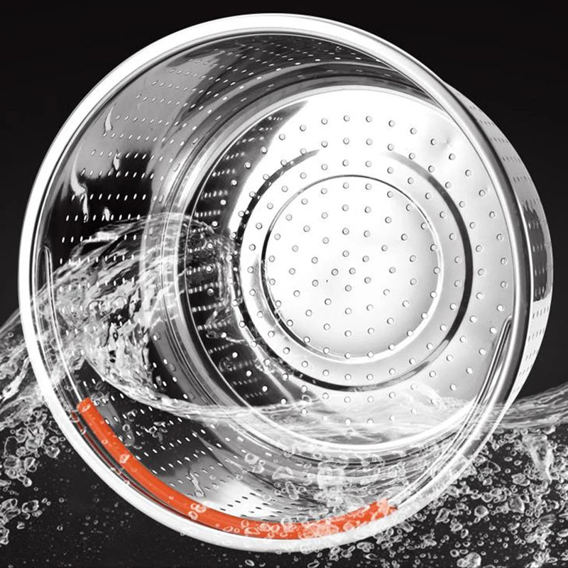 Stainless Steel & Silicone Steamer Basket – Multi-Purpose for Vegetables, Eggs & Pressure Cookers