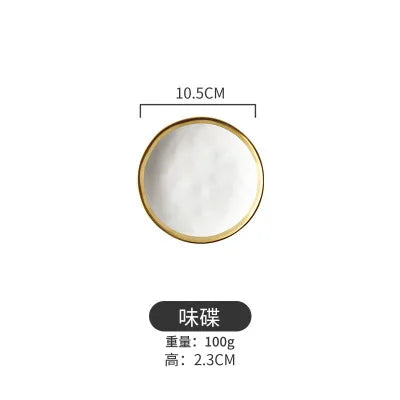 Oval & Round Ceramic Plate – Glossy Glaze Solid Color Dinnerware Set