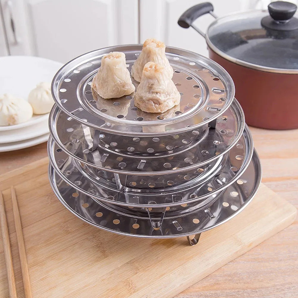 Eco-Friendly Stainless Steel Steaming Rack – Multi-Purpose Kitchen Tool