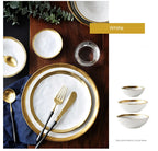 Oval & Round Ceramic Plate – Glossy Glaze Solid Color Dinnerware Set
