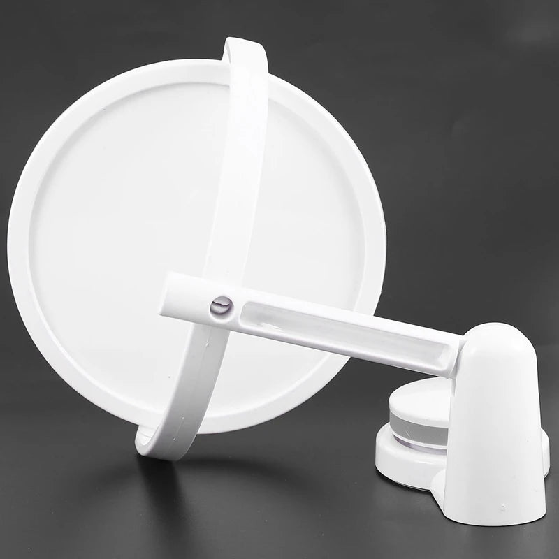 360-Degree Rotating HD Makeup and Shaving Mirror for Precision Grooming