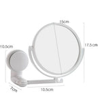 360-Degree Rotating HD Makeup and Shaving Mirror for Precision Grooming