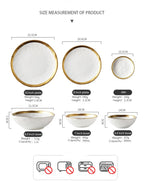 Oval & Round Ceramic Plate – Glossy Glaze Solid Color Dinnerware Set