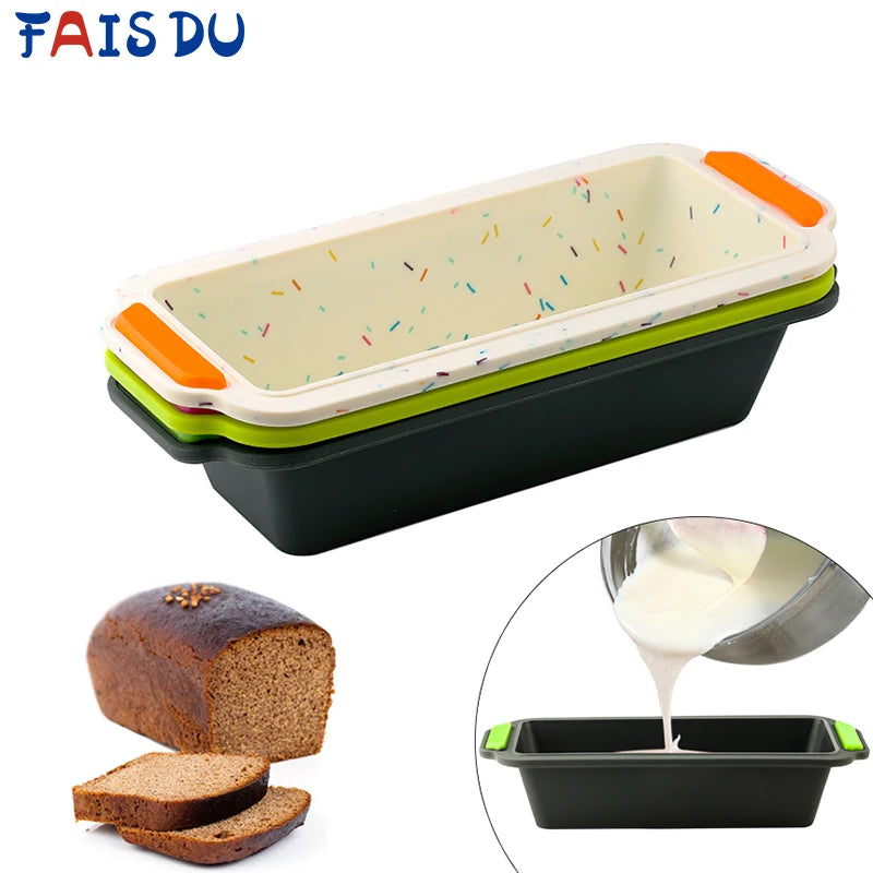 11 Inch Rectangular Silicone Cake Mold – DIY Baking Tool