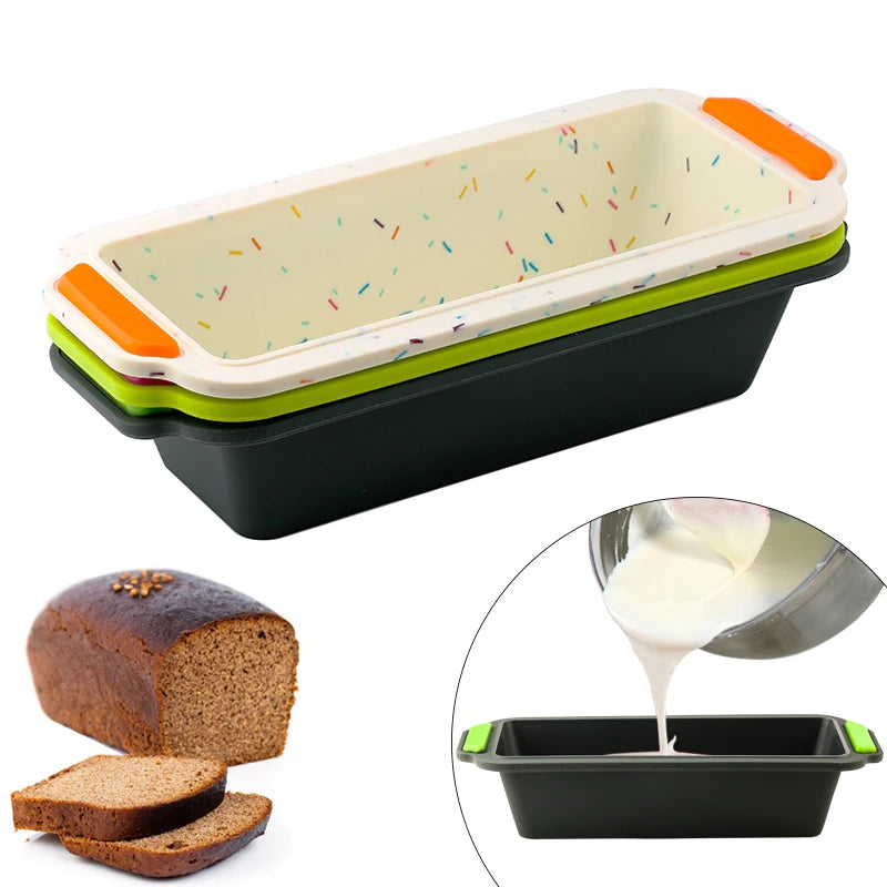 11 Inch Rectangular Silicone Cake Mold – DIY Baking Tool