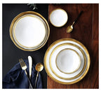 Oval & Round Ceramic Plate – Glossy Glaze Solid Color Dinnerware Set
