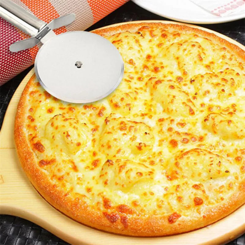 Stainless Steel Pizza Cutter Wheel – Durable Pizza & Dough Knife