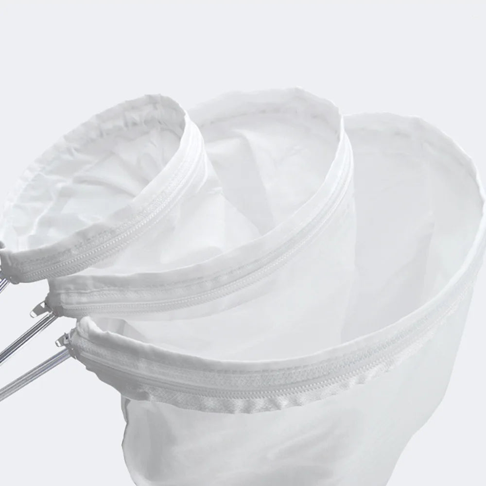 Reusable Mesh Filter Bag with Stainless Steel Handle – Multi-Purpose Kitchen Strainer