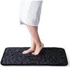 Cobblestone Embossed Memory Foam Bath Mat Non-Slip Absorbent Washable Bathroom Rug 40x60/50x80cm