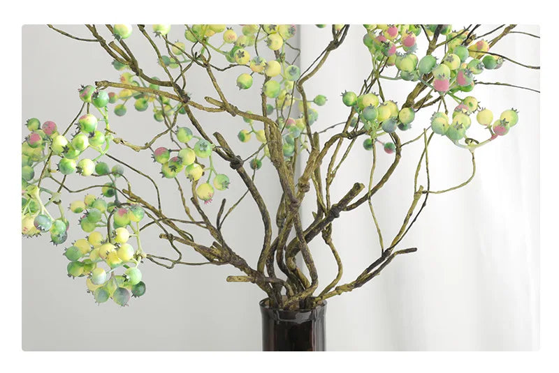 72cm Artificial American Cranberry Berry Foam Branch