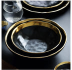 Oval & Round Ceramic Plate – Glossy Glaze Solid Color Dinnerware Set
