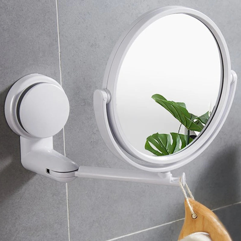 360-Degree Rotating HD Makeup and Shaving Mirror for Precision Grooming