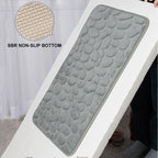 Cobblestone Embossed Memory Foam Bath Mat Non-Slip Absorbent Washable Bathroom Rug 40x60/50x80cm