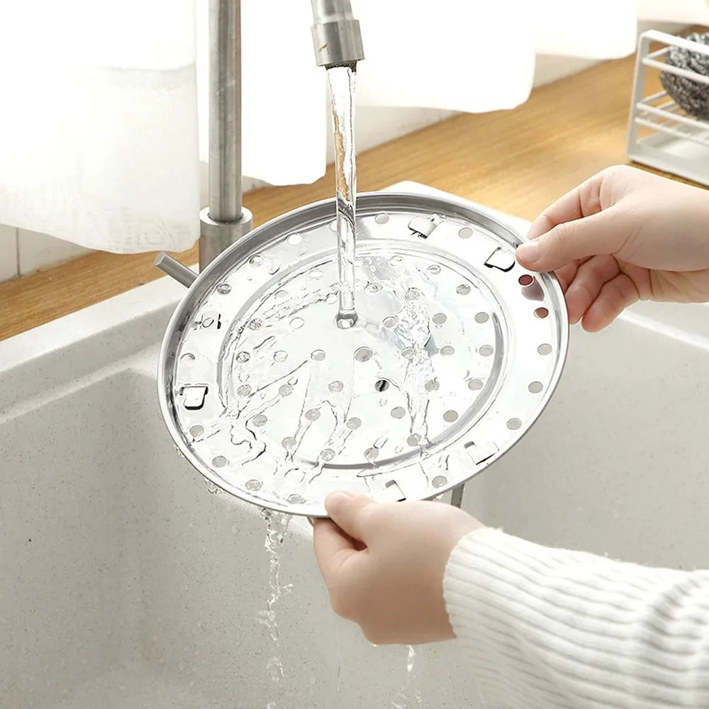 Eco-Friendly Stainless Steel Steaming Rack – Multi-Purpose Kitchen Tool