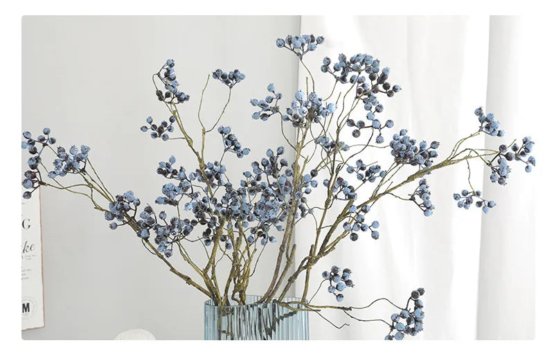 72cm Artificial American Cranberry Berry Foam Branch