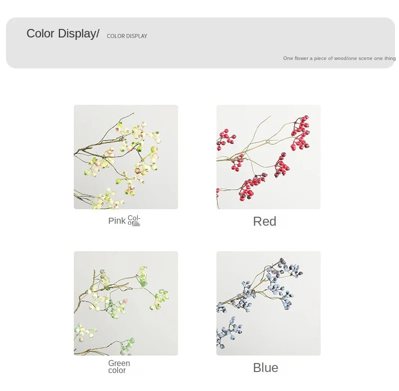 72cm Artificial American Cranberry Berry Foam Branch