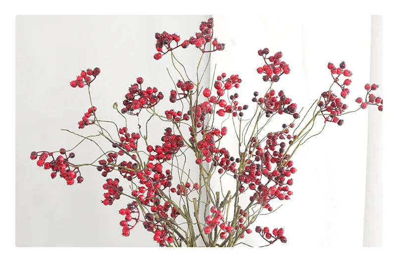 72cm Artificial American Cranberry Berry Foam Branch