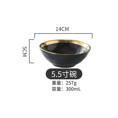 Oval & Round Ceramic Plate – Glossy Glaze Solid Color Dinnerware Set
