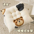 Rectangular Cartoon Velvet Seat Cushion – Memory Foam Comfort Pad