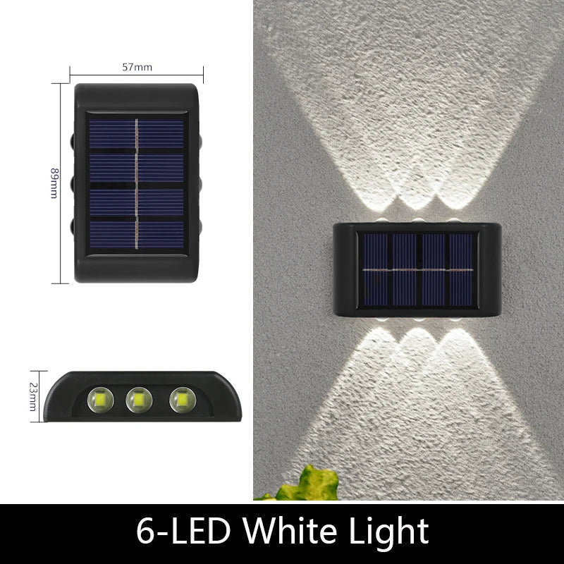 Solar Wall Light – Modern Outdoor Waterproof LED Lamp
