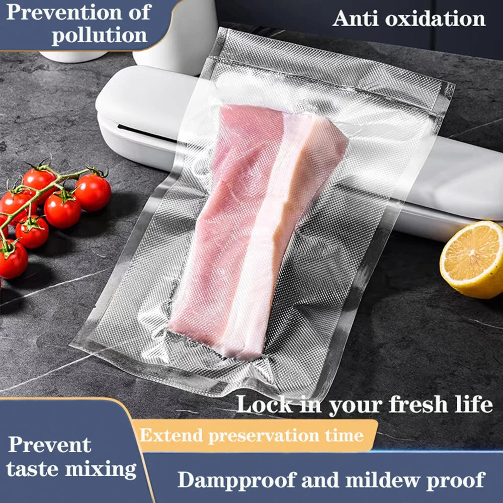 BPA-Free Vacuum Sealer Bags – Heavy Duty Food Storage (190μm)