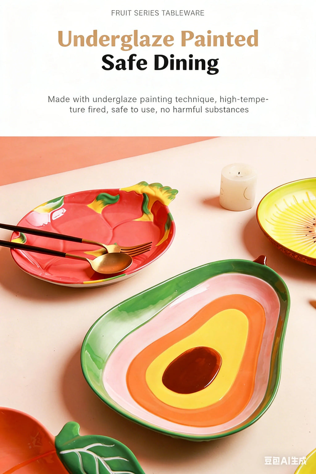 jacffur Solid Ceramic Bowl – Minimalist Durable Kitchen Tableware Dish