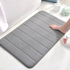 Memory Cotton Bathroom Mat 50x80cm Anti-Slip Absorbent Quick-Dry Soft Toilet Rug