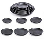 CERAMICS Round Plastic Plate – Solid Color Durable Tableware