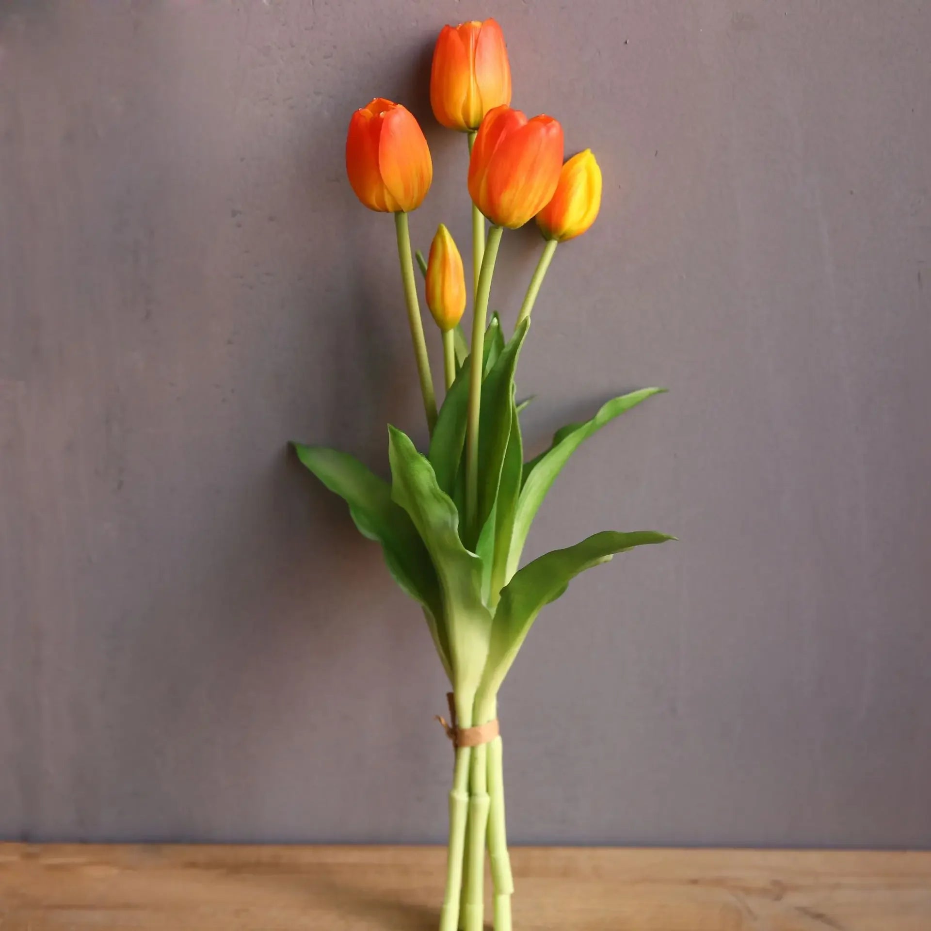 40cm Five-Headed Artificial Tulip Bouquet – Nordic Style