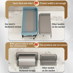 Drill-Free Wall-Mounted Aluminum Toilet Paper Holder Bathroom & Kitchen Tissue Rack