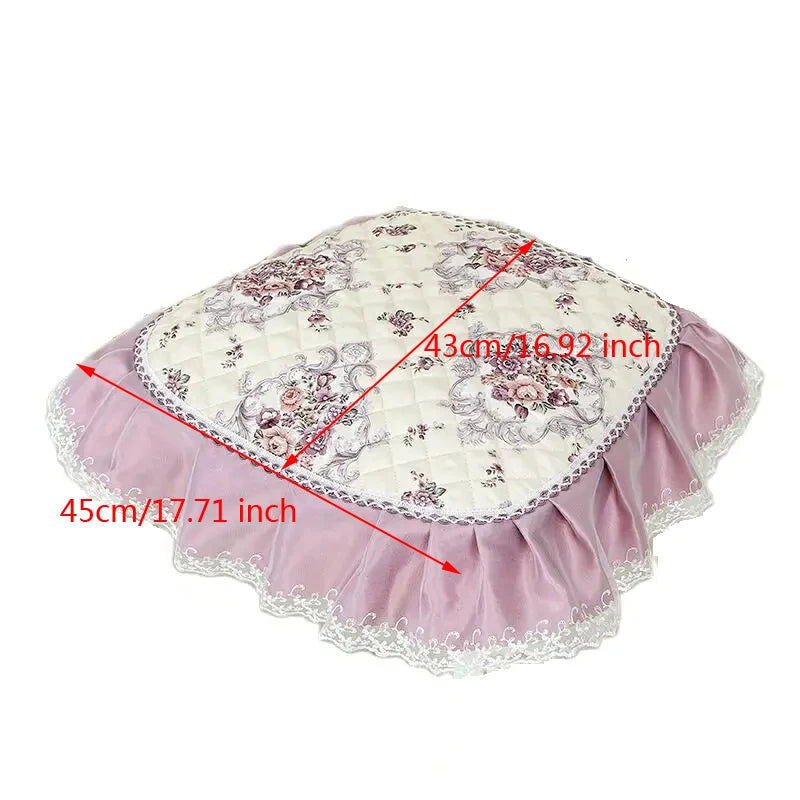 Europe-Style Floral Dining Chair Cushion – Anti-Slip, 43x45cm