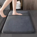 Super Absorbent Coral Velvet Bathroom Mat – Soft, Anti-Slip Floor & Door Rug for Toilet