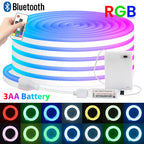 RGB LED Strip Light 108 LEDs/m 5V IP67 Waterproof Flexible Neon Lights
