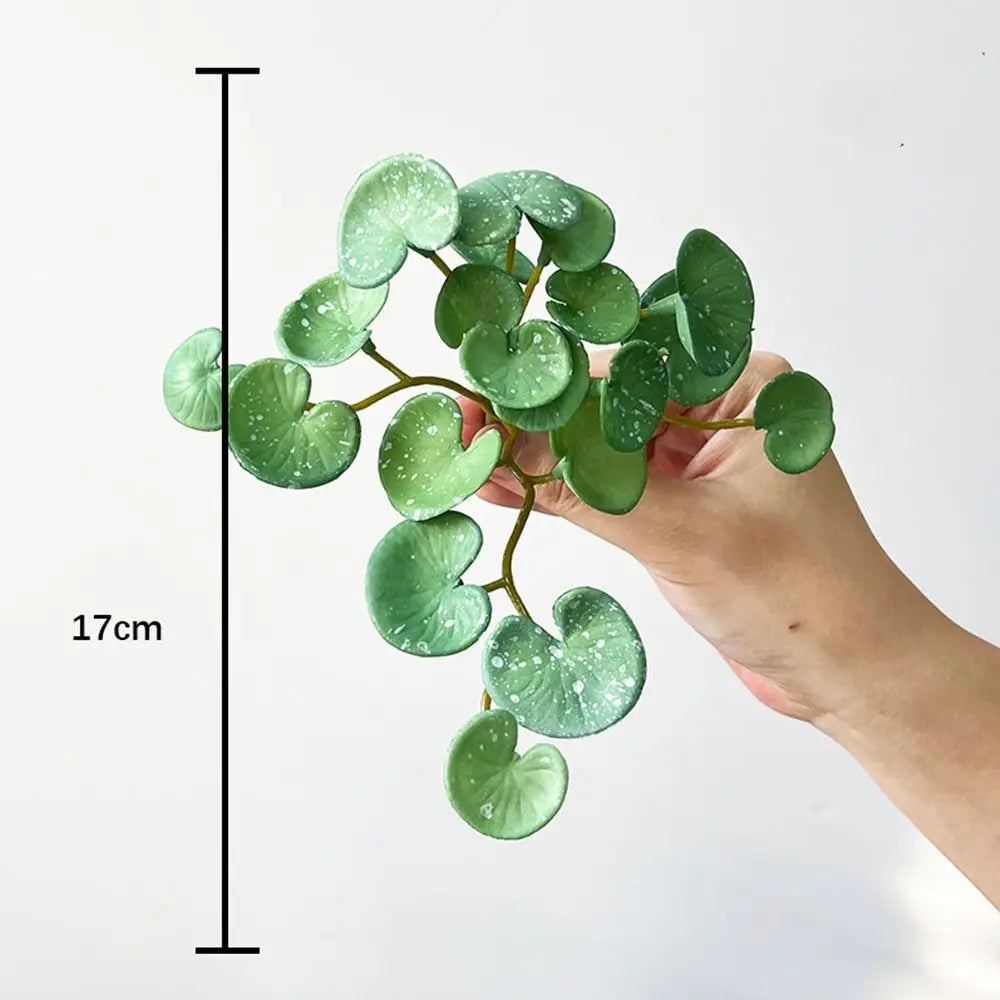 Artificial Mini Copper Coin Grass Plant for Decor