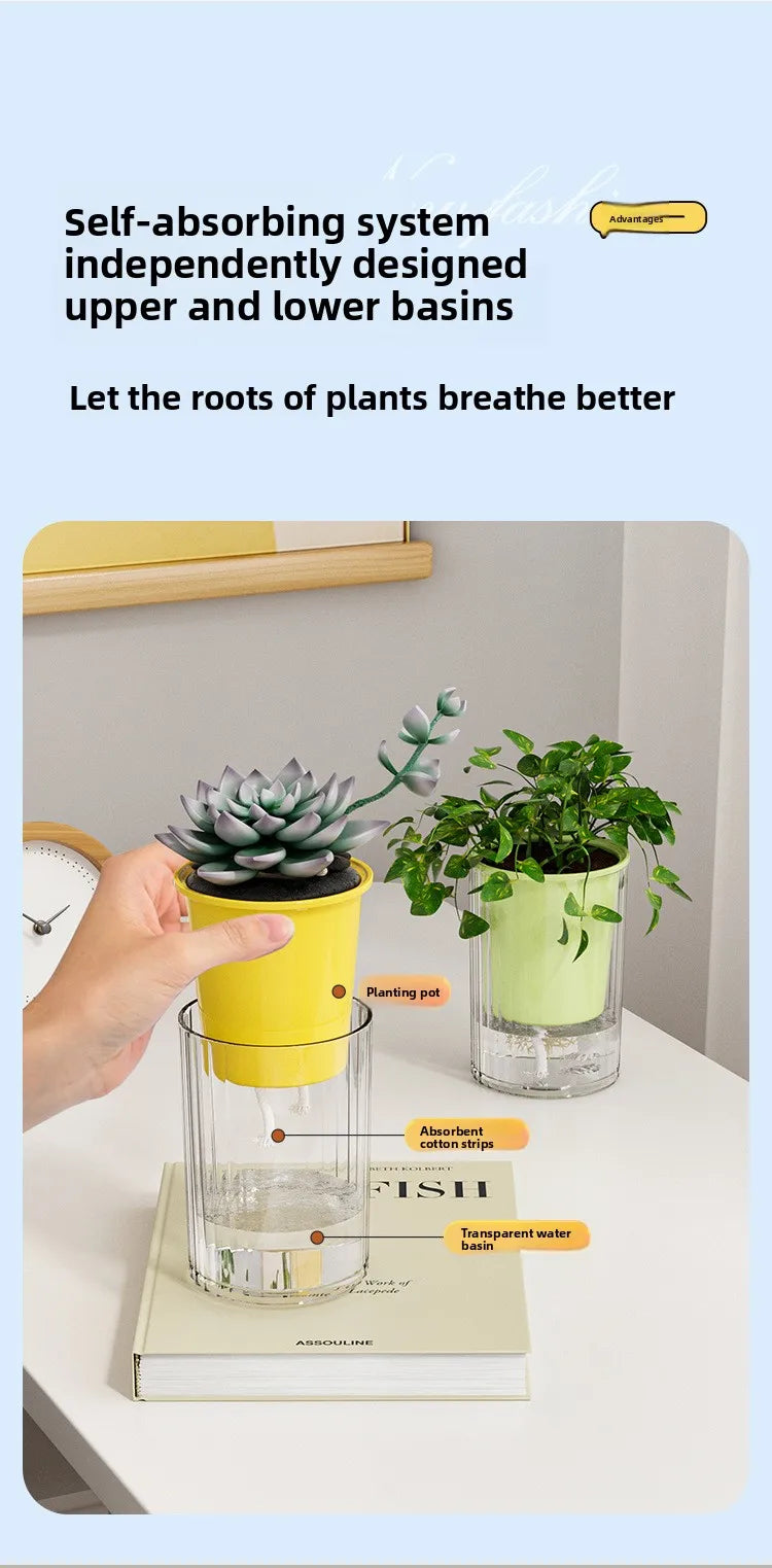 Imitation Glass Plastic Succulent Planter Pot