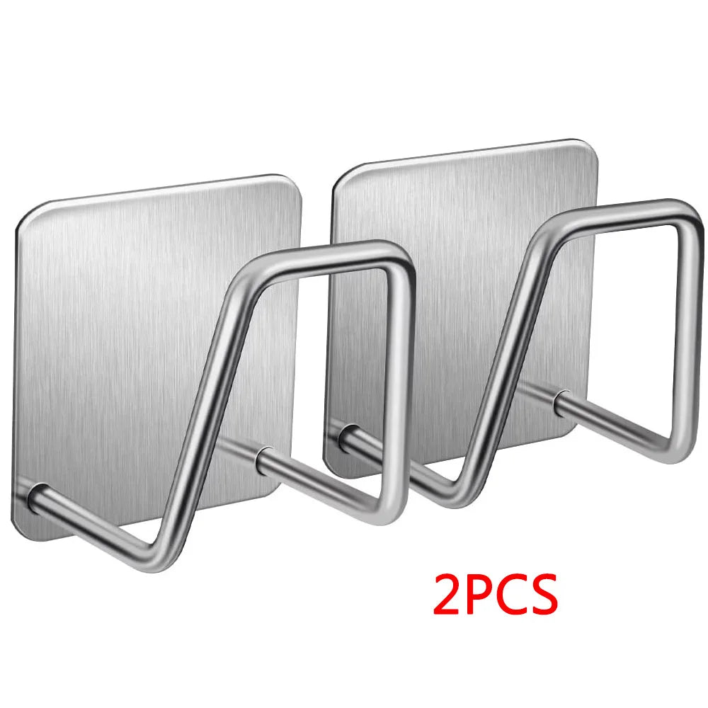 Stainless Steel Kitchen Sponge Holder – Self-Adhesive Sink Organizer