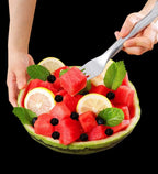 Stainless Steel Watermelon Cutter & Fruit Fork – Multifunctional Slicer Tool