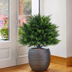 2pcs Outdoor Artificial Spherical Pine Trees with Stakes