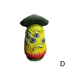 Funny Halloween Skull Mushroom Resin Sculpture Home & Garden Decor