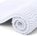 Homaxy Chenille Bathroom Mat – Non-Slip Dirt & Water Absorbent Microfiber Rug